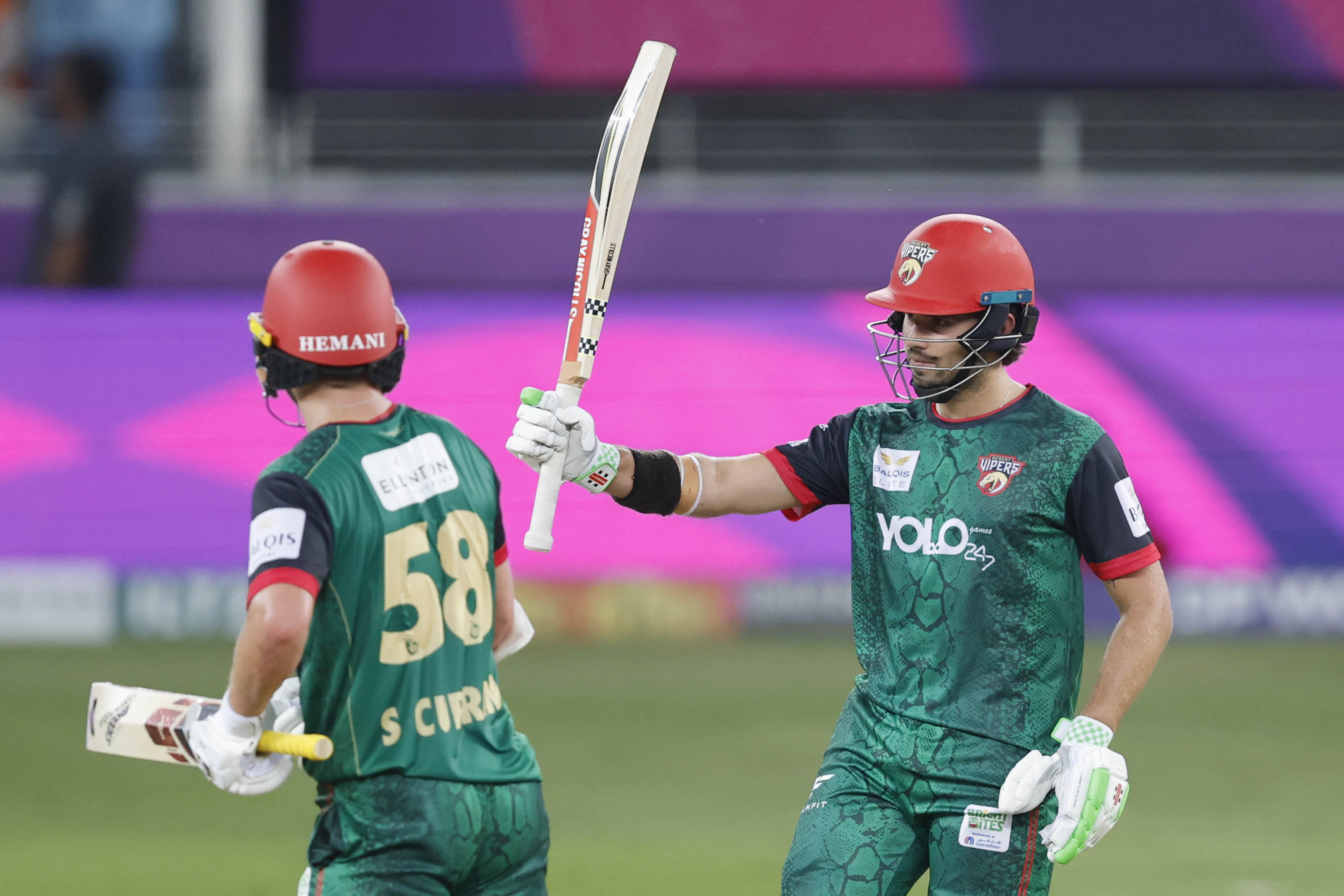 Desert Vipers cruise to easy eight-wicket victory over Gulf Giants